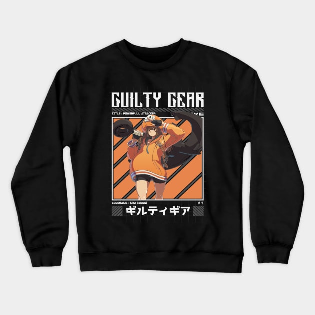 May - Guilty Gear Strive Crewneck Sweatshirt by Arestration